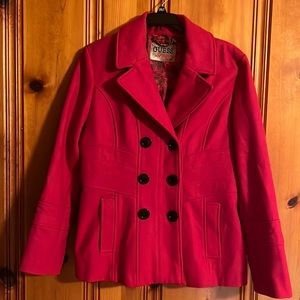 GUESS Women’s Pink Pea Coat